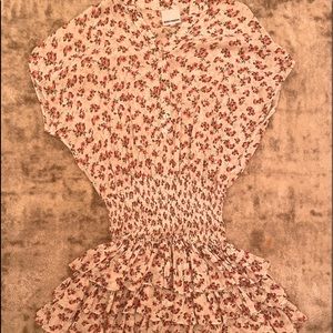 Skylar Madison Floral Ruffle Hem Mini Dress